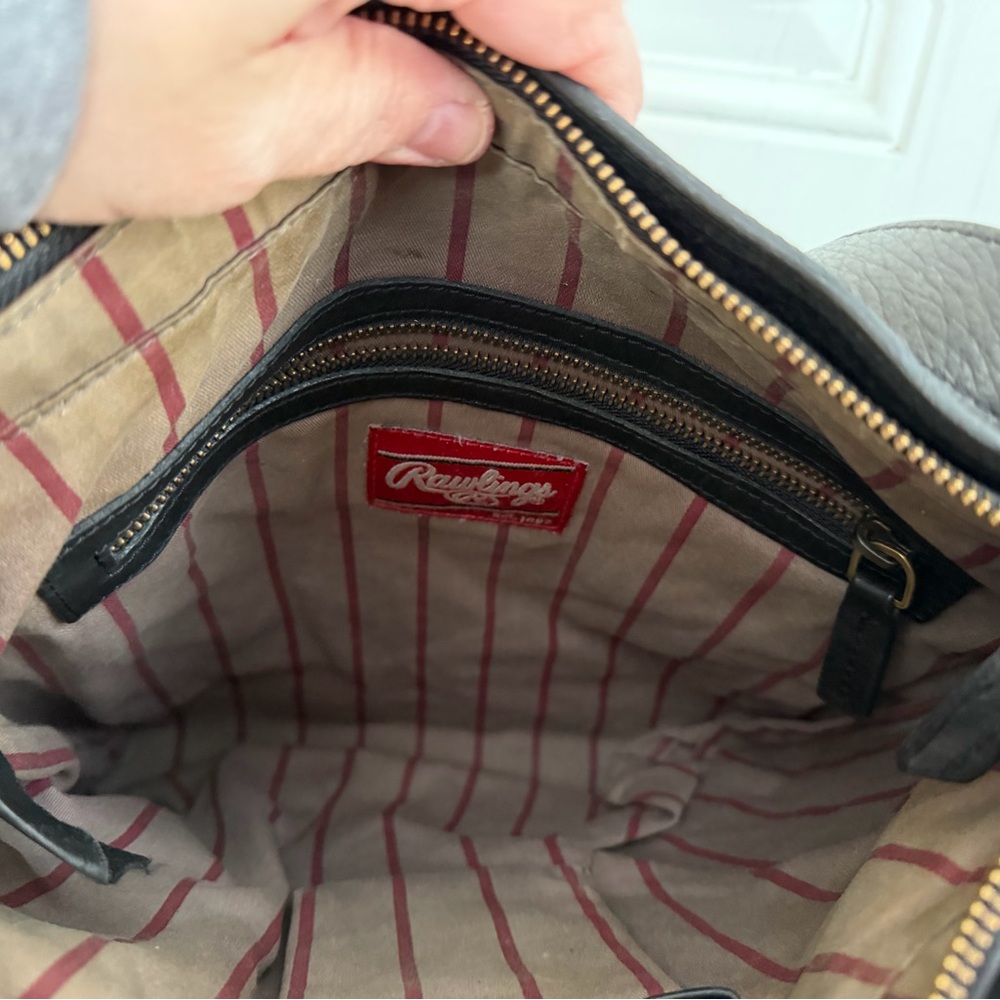 Rawlings Black Leather Crossbody  Bag - Picture 7 of 7